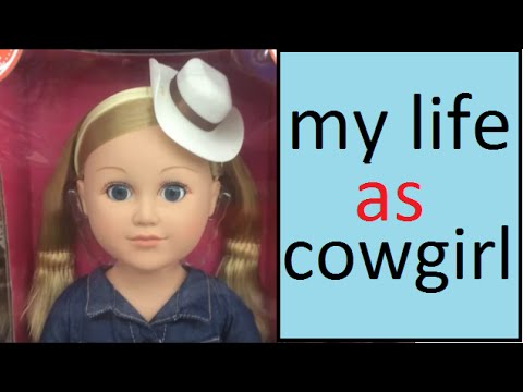 my-life-as-cowgirl-doll-18"-inch-dolls-walmart-collection-videos-review-tutu-for-kids-children-girls