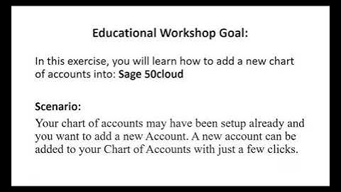 How to add a chart of accounts in Sage 50 - 800.766.6770