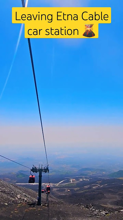 WOW!!! 🌋😲⚠️ Leaving #etna #cablecar #station