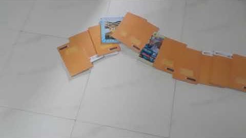 reversed video of dominoes