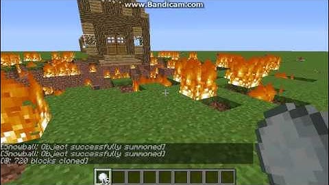 Throwable Fireball in minecraft [Only 1 command block]