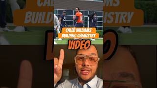 Caleb Williams Building Chemistry with His Receiving Core ! #nfl #bears #chicagobears