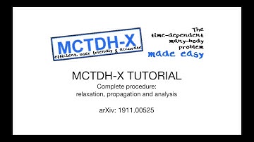 Tutorial on MCTDH-X (5/5): Complete procedure: relaxation, propagation and analysis
