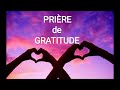 Prière de Gratitude