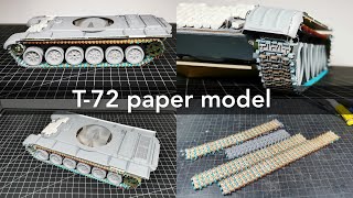 #8 T-72 paper model (part 8) 1/25