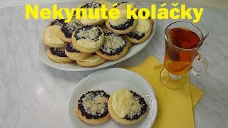 Nekynuté koláčky, makovo-tvarohové