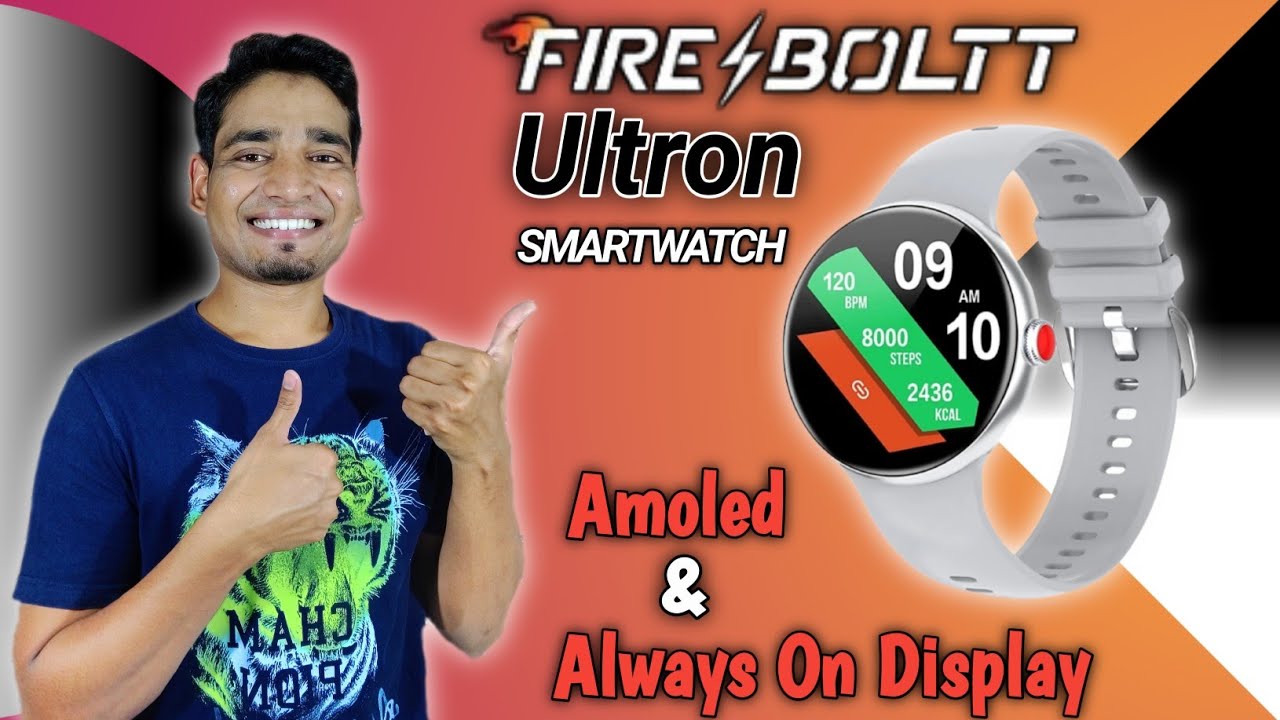Fire Boltt Ultron Smartwatch 🔥| Amoled Display With AOD | Spo2 Heart Rate and Confirm Specification