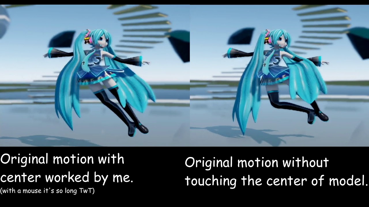 [MMD] Center bone comparison - YouTube