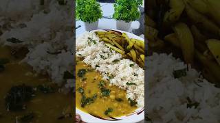 Ultimate Comfort food || Dal Chawal aalu fry || Comfort thali #youtubeshorts #shorts #comfortfood