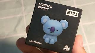 #รีวิว BT21 MONITOR FIGURE : Koya ตัวเล็กน่ารักกกก #asmr #bts #unboxing #bt21 #bt21koya #rm