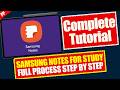 How To Use Samsung Notes For Study on Samsung Tab S9 Fe - Complete Tutorial By Pandit Project