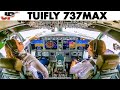 Tuifly boeing 737max cockpit  takeoff ostend belgium