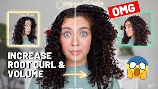 HOW TO GET CURLIER HAIR AT THE ROOT | Tips for maximum volume & root lift | on naturally curly hair