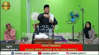 PUASA ADALAH IBADAH YG PALING JAUH DARI RIYA.... USTADZ IRFAN YUSUF TERBARU 2022