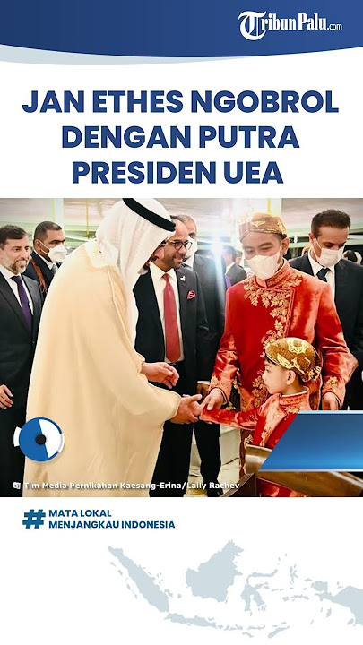 Gibran Bangga Jan Ethes Bisa Ngobrol dengan Putra Presiden UEA MBZ di Pernikahan Kaesang & Erina