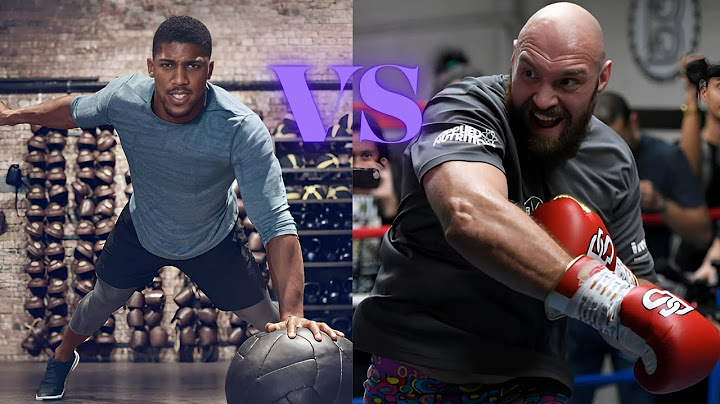 ANTHONY JOSHUA training vs TYSON FURY training