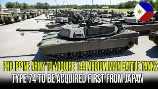 Philippine Army to Acquire 144 Medium Main Battle Tanks, Type 74 to be Acquired First From Japan
