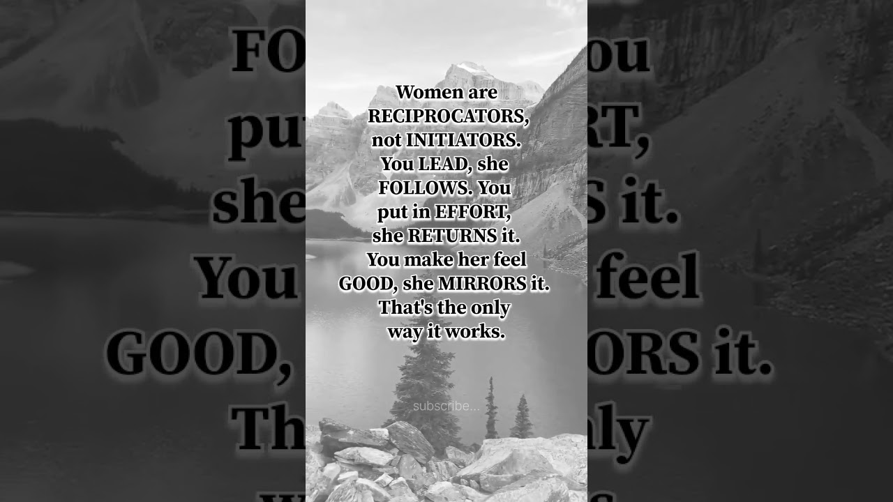 Women are RECIPROCATORS | Success Stories Life Changing Quotes Motivational Speech Inspiration Quote