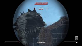 Fallout 4 Mirelurk Queen FIGHT -lose?, Win?-