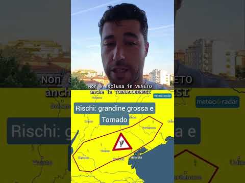 Video 8 Giugno 2026, grandine e rischio tornado