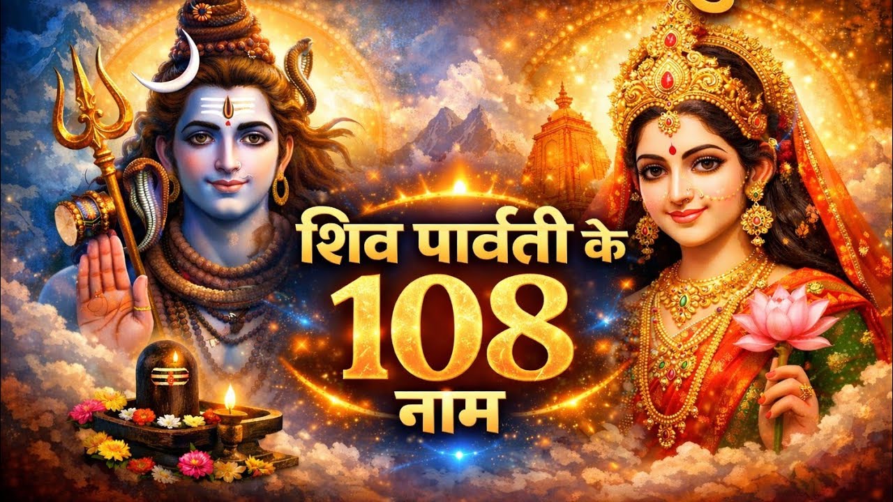 सोमवार को जरूर सुनें || शिव पार्वती के 108 नाम || 108 Names Of Shiva Parvati || Monday PRAYER