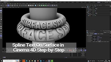 How to Place Spline Text on a Surface Using Cinema 4D