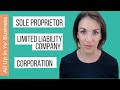 Sole Proprietorship vs LLC vs Corporation | DBA or LLC?