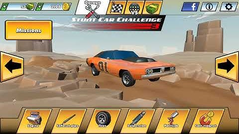 Stunt Car Challenge 3 - Orange Muscle Car Driving Stunts - Android Gameplay Walkthrough