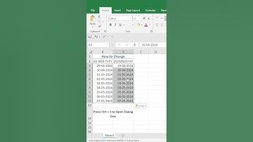 How to change date format from dd-mm-yyyy to dd/mm/yyyy #exceltech #excelfunction #excelacademy
