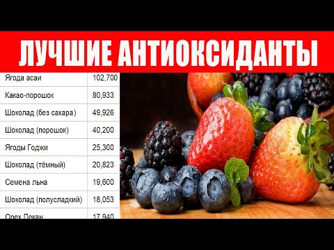 Вот Топ 40 продуктов, Где Содержатся Антиоксиданты