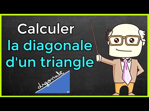 Vidéo: Comment trouve-t-on la diagonale d'un triangle rectangle ?