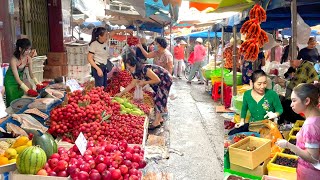 AMAZING! Best Vietnam Street Food Market Tour - Many tropical fruits, meat, fish, seafood,...