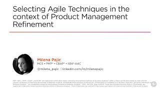 14 Agile Business Analysis Techniques Module Overview