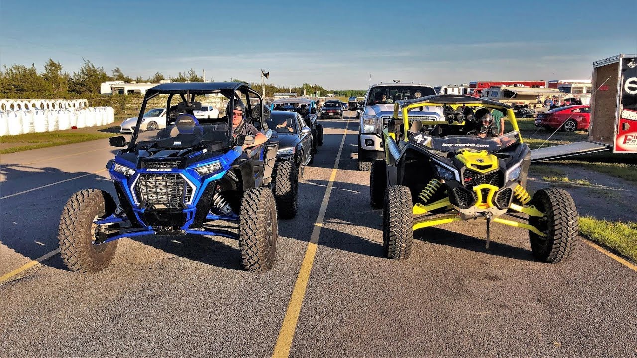 Maverick X3 Turbo DESTROYS RZR Turbo S 1/4 Mile DRAG RACE