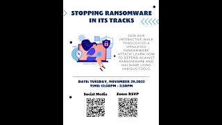 Stopping Ransomware in its Tracks