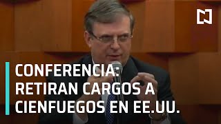 Estados Unidos retira cargos contra Salvador Cienfuegos, para poder ser juzgado en México.