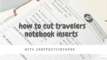 How to Cut Traveler