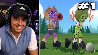 Coringa Jogando Super Battle Golf com amigos 