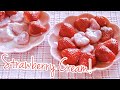 3-Ingredient Strawberries and Cream Shiratama Dango Mochi Dumplings (Microwave Recipe) | OCHIKERON