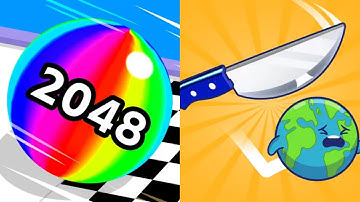 Ball Run 2048 vs Slice It All! All Levels Gameplay Android, iOS