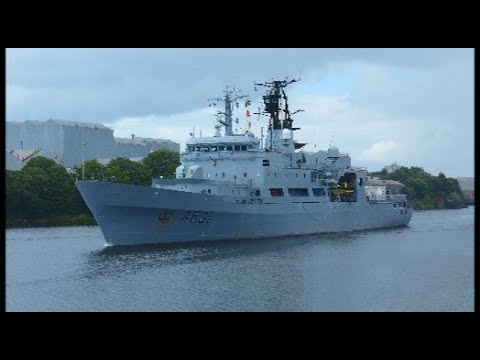 NATO Warships visit to the Clyde Glasgow - YouTube