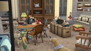Квартира отца-одиночки и его троих дочерей, собаки и двух кошек / Speed Build Sims 4 / NO CC /