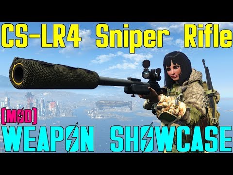 Fallout 4 Weapon Showcases Cs Lr4 Sniper Rifle Mod Youtube