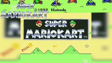 Super Mario Kart - Super Nintendo - Intro (SNES)(HD)(1080p)