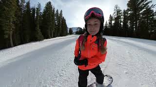 Snowboarding in Mammoth with daughter - 