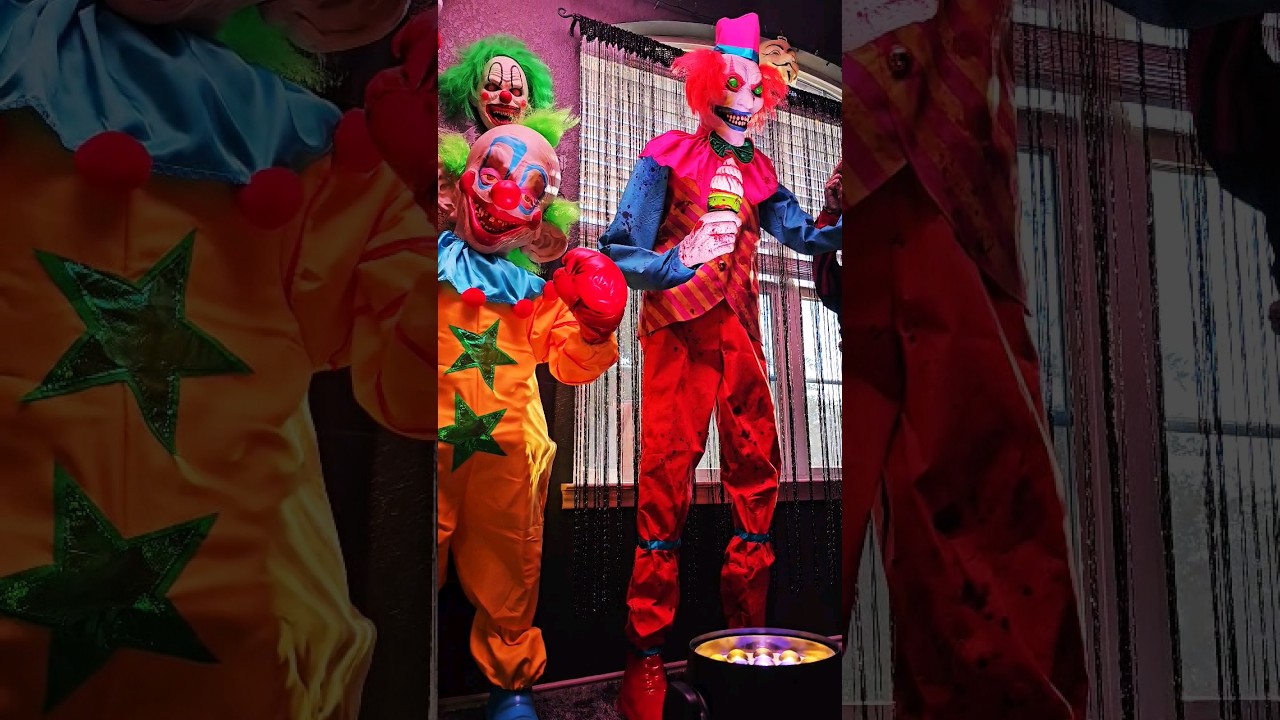 No clowning around... Halloween Haunt build starting soon! #halloween #shorts