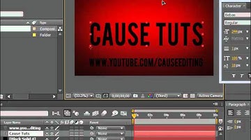How To Make A Basic 2D Intro In After Effects CS4/5.