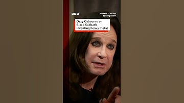 Ozzy Osbourne on Black Sabbath inventing heavy metal. #OzzyOsbourne #BlackSabbath #BBCNews