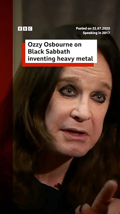 Ozzy Osbourne on Black Sabbath inventing heavy metal. #OzzyOsbourne #BlackSabbath #BBCNews