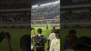 President De La Felix Tshisekedi Sur Terrain Comme Gardien Au Stade Des Martyrs